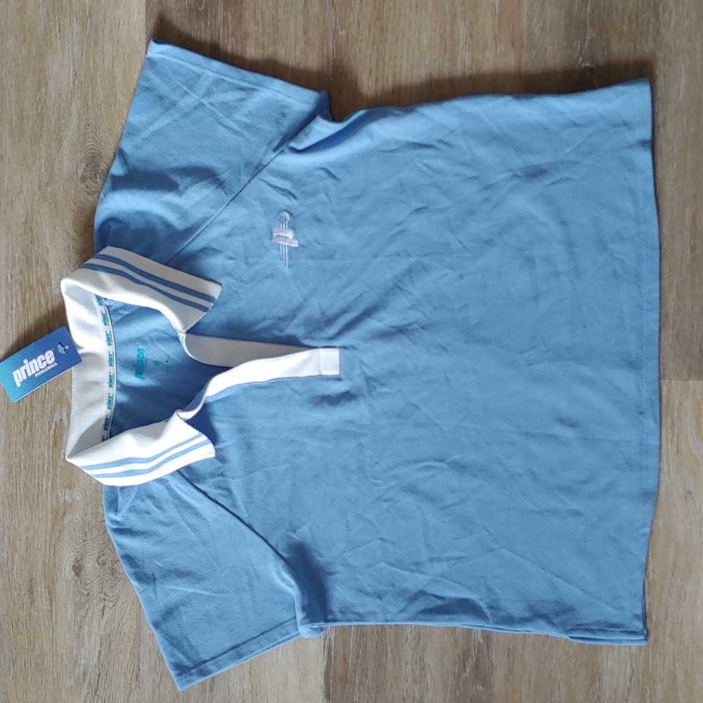 NWT Prince Pickleball Women's Blue Polo Shirt Size M